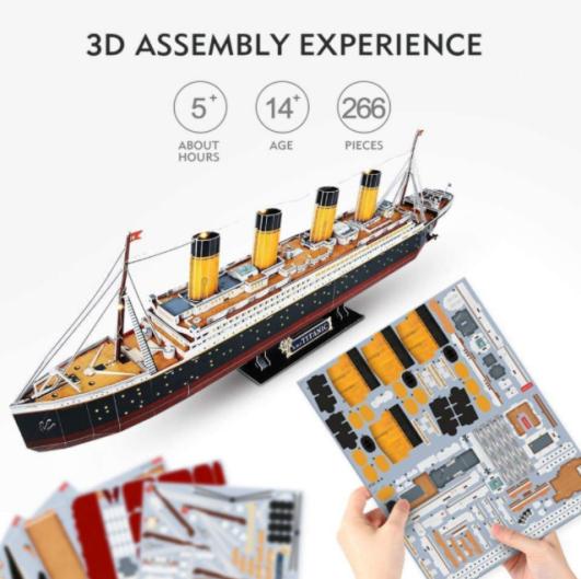 Presente de aniversário Jigsaw DIY Stadium 3D Puzzle para adultos