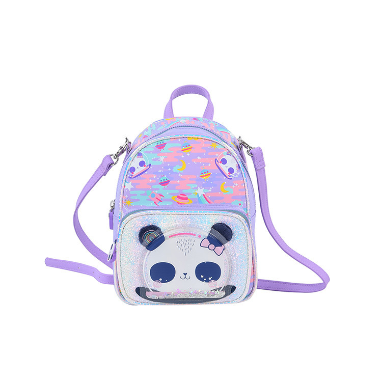 Mochila de estudante Panda dos desenhos animados